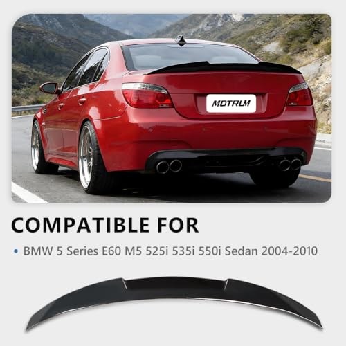 ABS Rear Spoiler Wings Compatible B: Glossy (Common) Style for E60 2004-2010