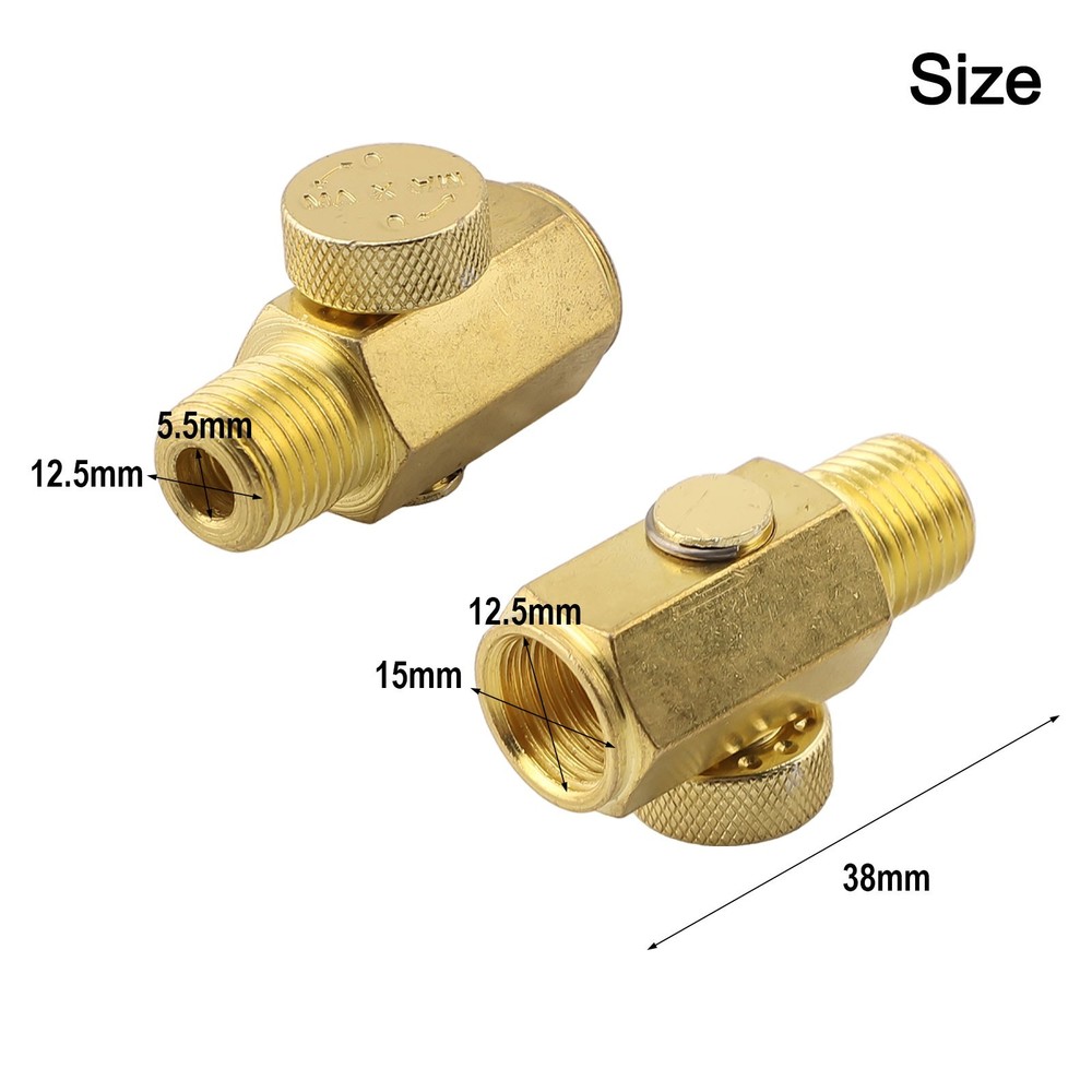 1pc Solid Brass NPT Inline Regulator Valve for Precise Air Pressure Control