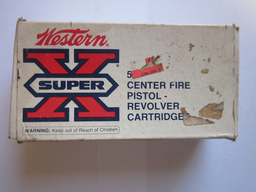 Vintage  WESTERN SUPER X 357 MAG  Empty Ammo Box