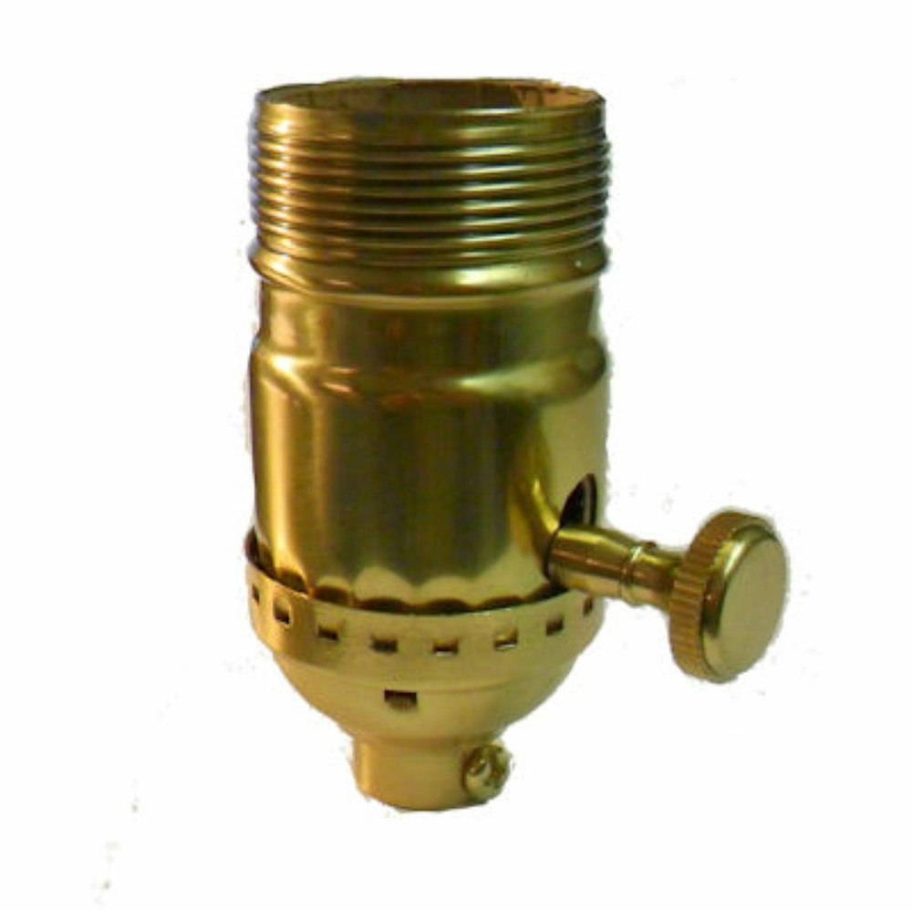 SOLID BRASS 3-WAY SOCKET WITH 1/8 IPS HOLE (3/8") & UN0 THREADS TR-426
