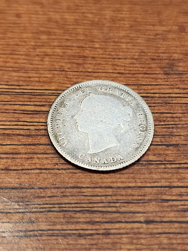 1883H Canada 5 Cents Silver Coin
