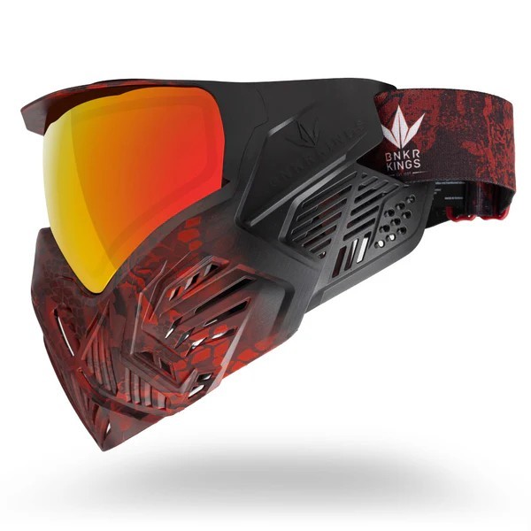 Bunkerkings CMD Paintball Mask / Goggle - Fire Black Highlander