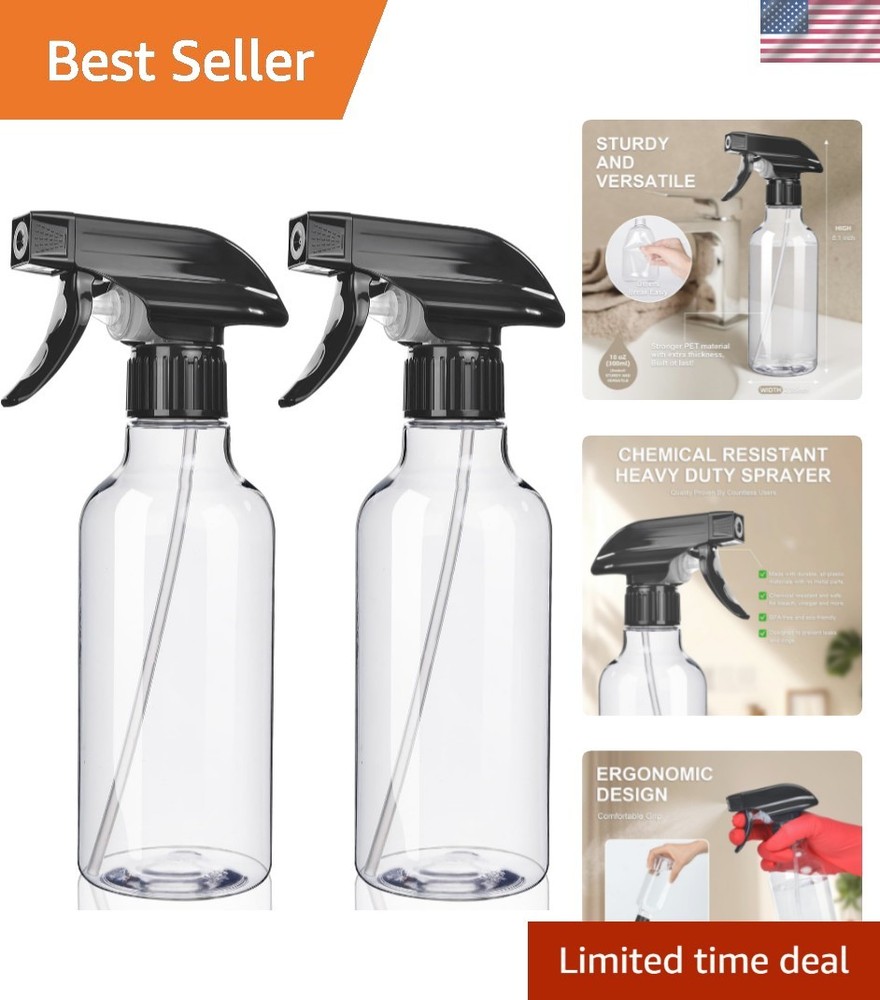 Durable 10 Oz Spray Bottles with Adjustable Modes - Eco-Friendly & Reusable