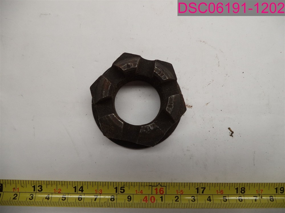 QTY=6; 1-1/4" Fine Thread Cotter Pin Nut Castle Nut
