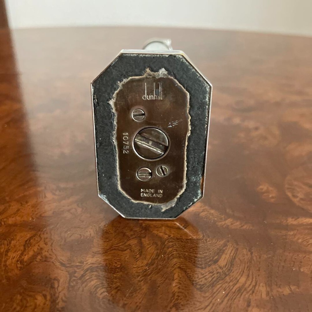 Dunhill table lighter silver with box