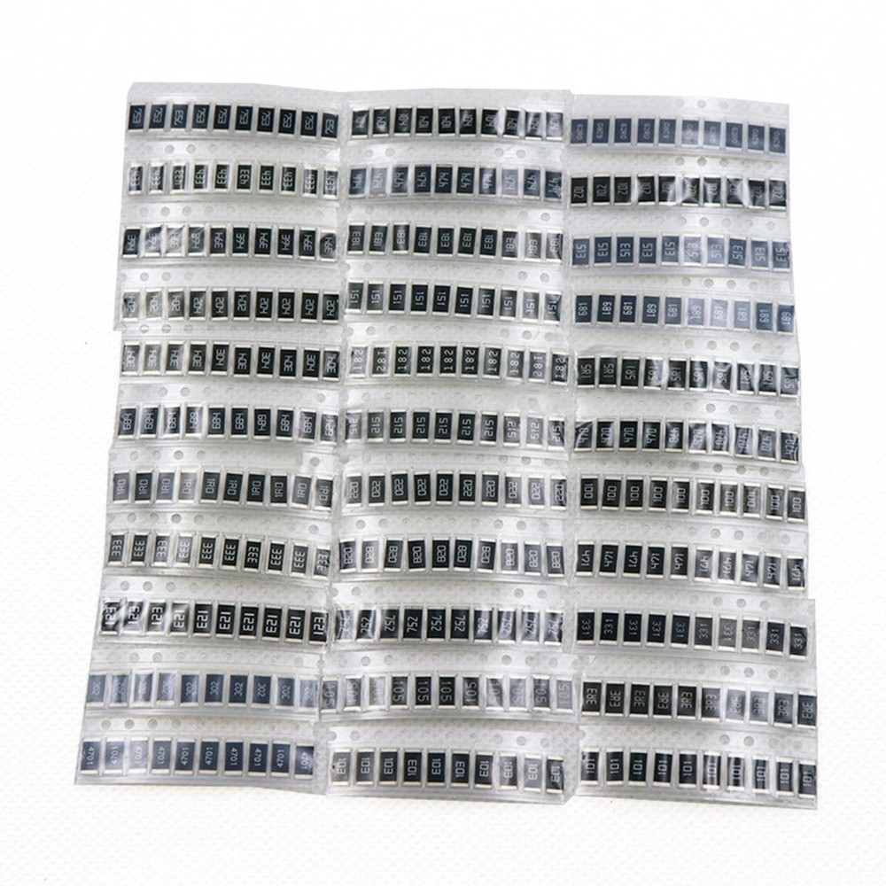 Assorted For SMD Resistor Kit 2512 330pcs 1R-1M Ohm 5% for DIY Projects