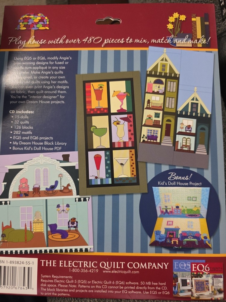 Electric Quilt 5 Complete Quilt Design Software CD Nice Condition