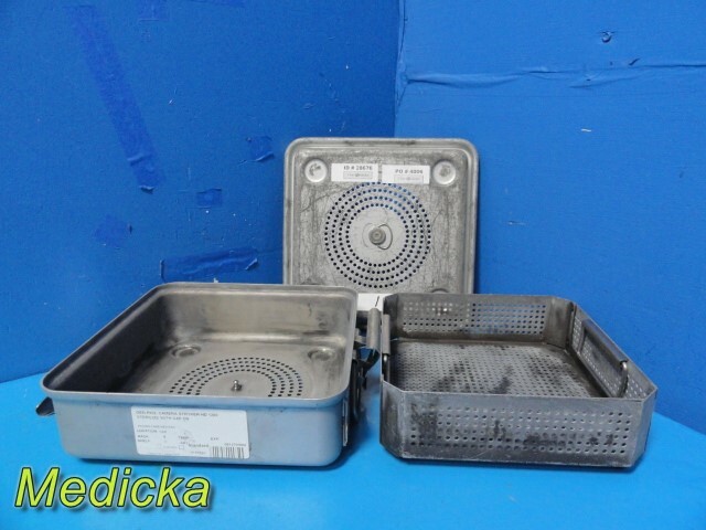 Case Medical Sterilization Container W/ Lid & Basket ~ 28676