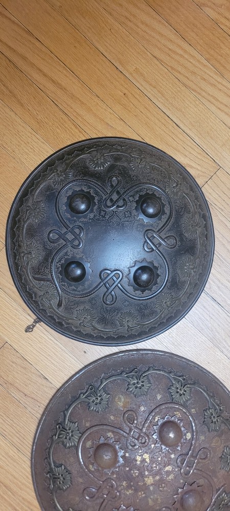 Old Talwar Sword And Two Dhal Shields