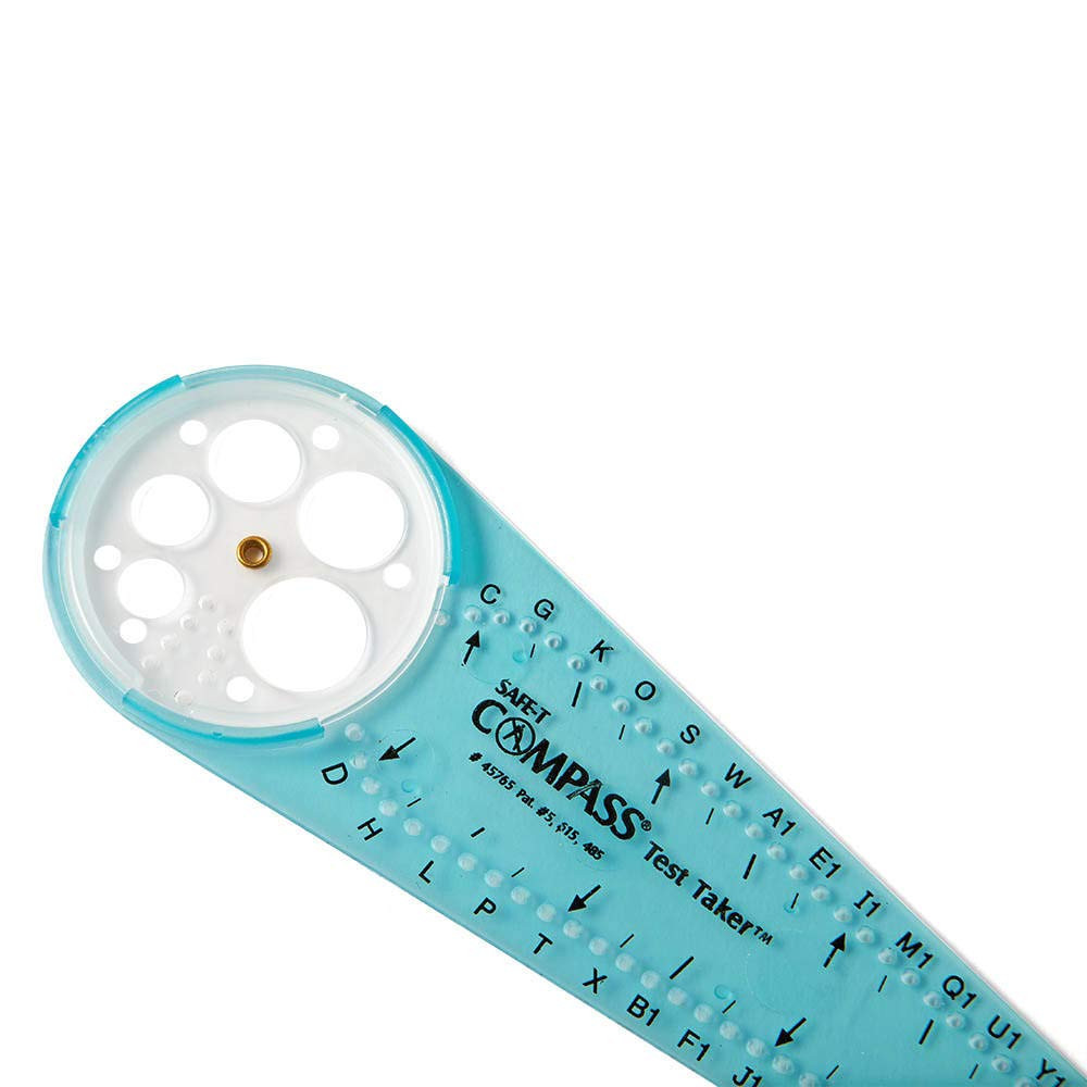 Safe-T Math Compass, 10 In. Blue Compass, Compass for Geometry, Compass Drawing