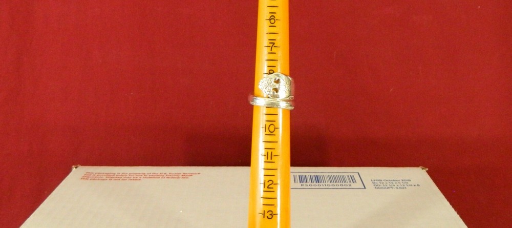 5 Silver Plated Spoon Rings Size 9