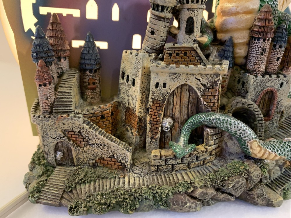 Vintage Mystical Legends Dragon - Shadow Cast Castle Night Light/Lamp