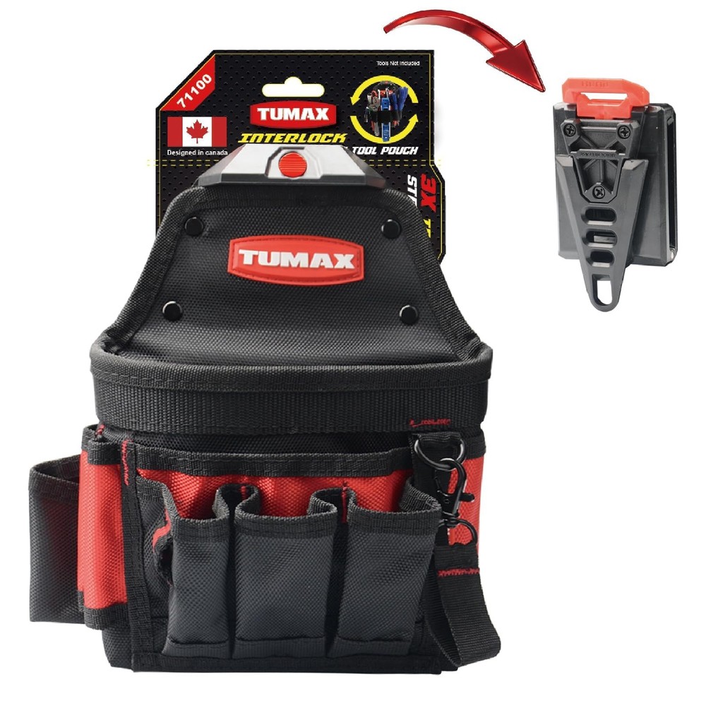 Electrician Tool Pouch - 15 Pockets, Quick Release Clip, Mini Organizer