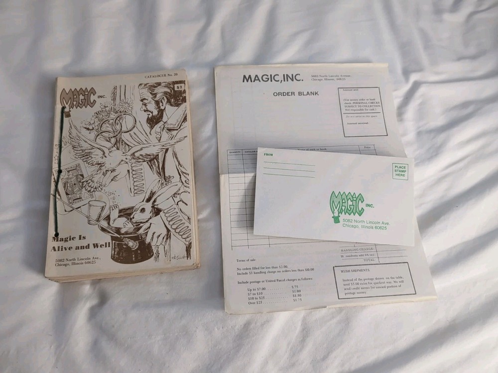 Magic Inc Catalog #20 Chicago, IL
