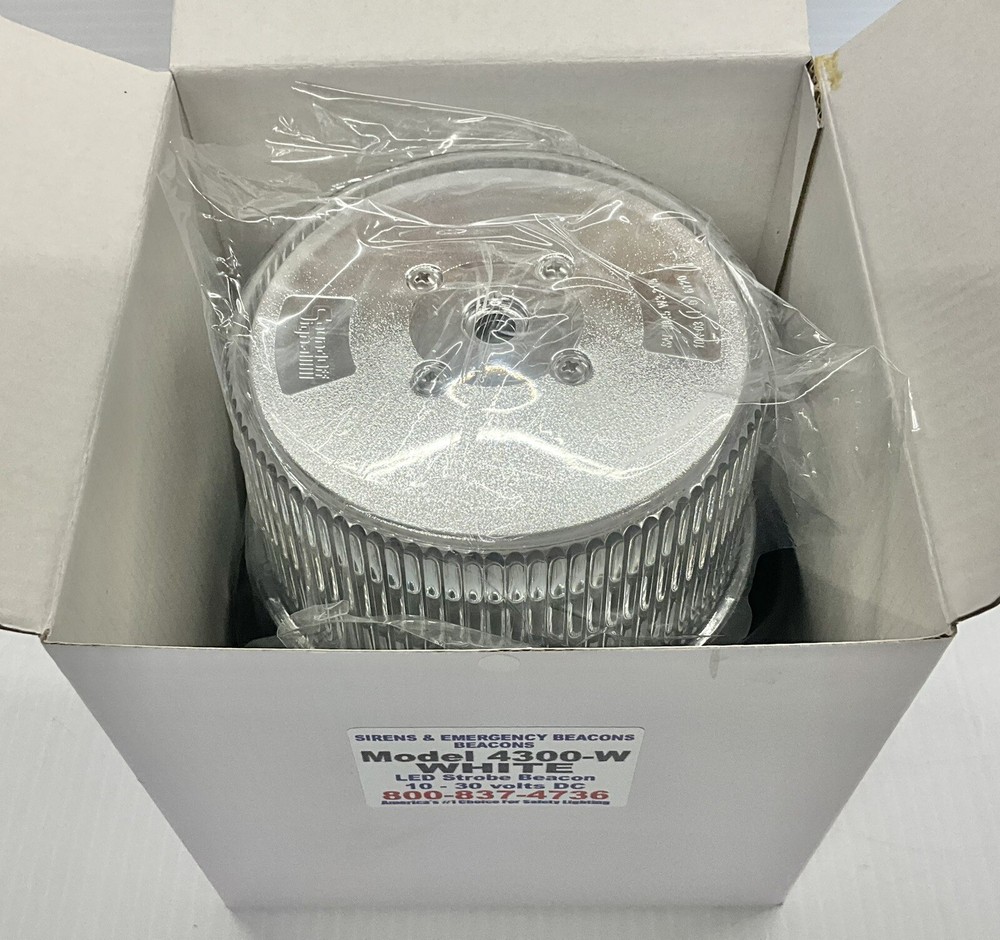 Sound Off Signal Led Beacon Permanent Mount White