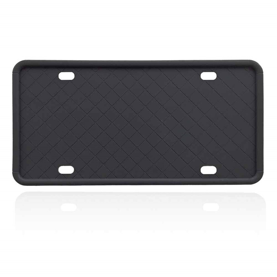 2Pcs Car Front Rear Bracket Protector Silicone License Plate Tag Holder Mounting