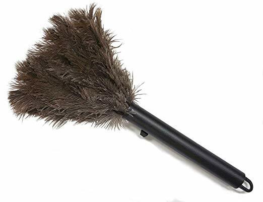Retractable Ostrich Feather Duster With Metal Coil Wire Binding Tool