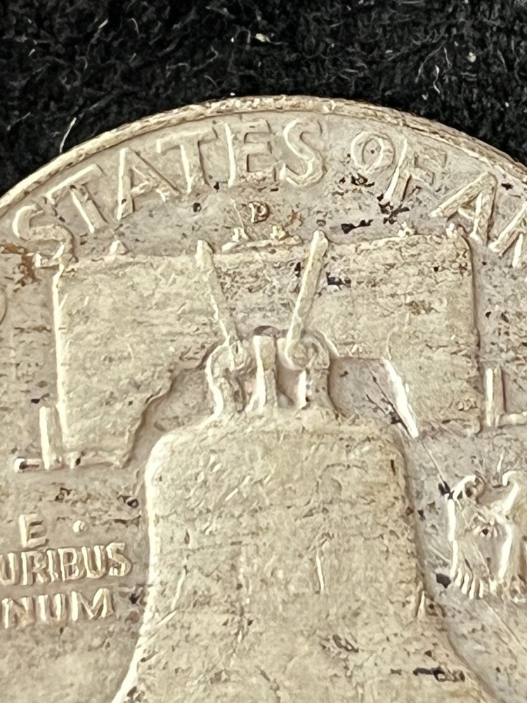 1958 Denver Franklin Half Dollar 90% Silver Circulated
