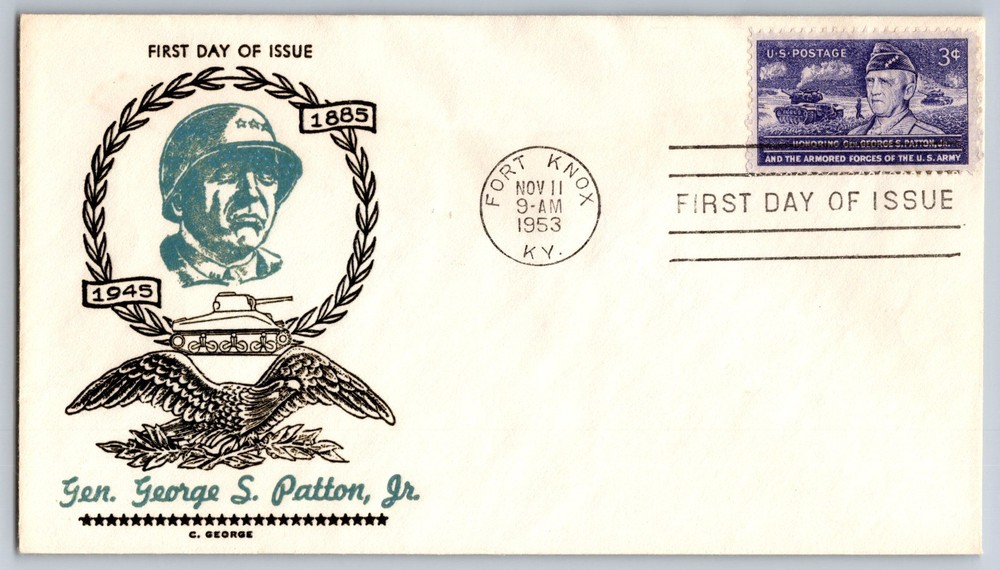 #1026 General George S. Patton FDC George Cachet