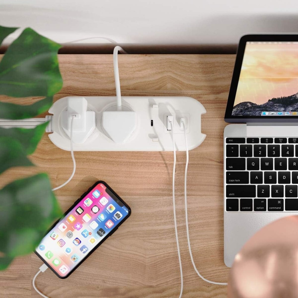 Ceptics Travel Power Strip - Small & Compact Surge Protector