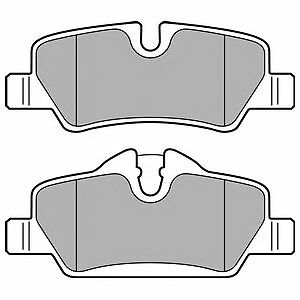 Rear Axle BRAKE PADS SET for MINI One 2014-2017