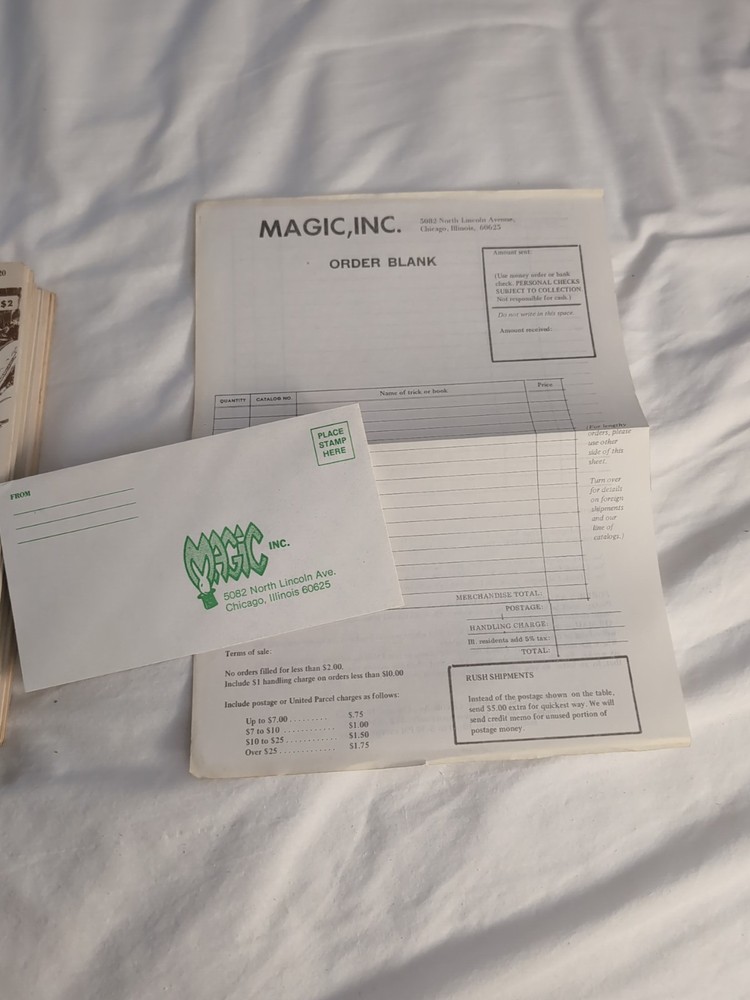 Magic Inc Catalog #20 Chicago, IL