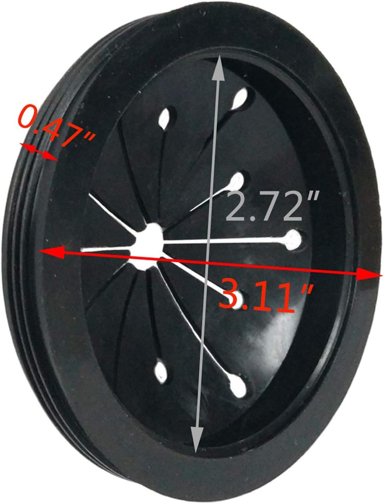 2 Pack Rubber Garbage Disposal Splash Guard Sink Baffle Disposal Replacement Was