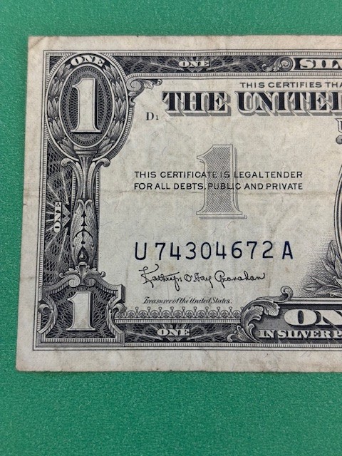 1957B $1 Silver Certificates (2)