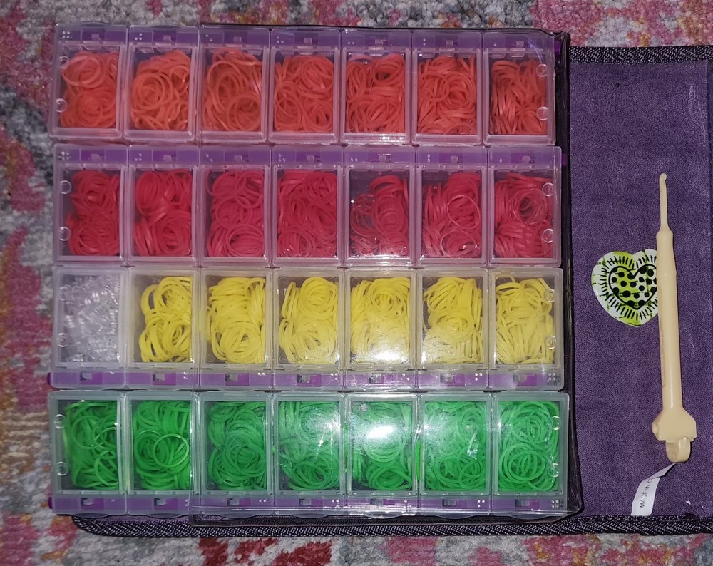 Rainbow Loom Rubber Band Refill And Storage Container