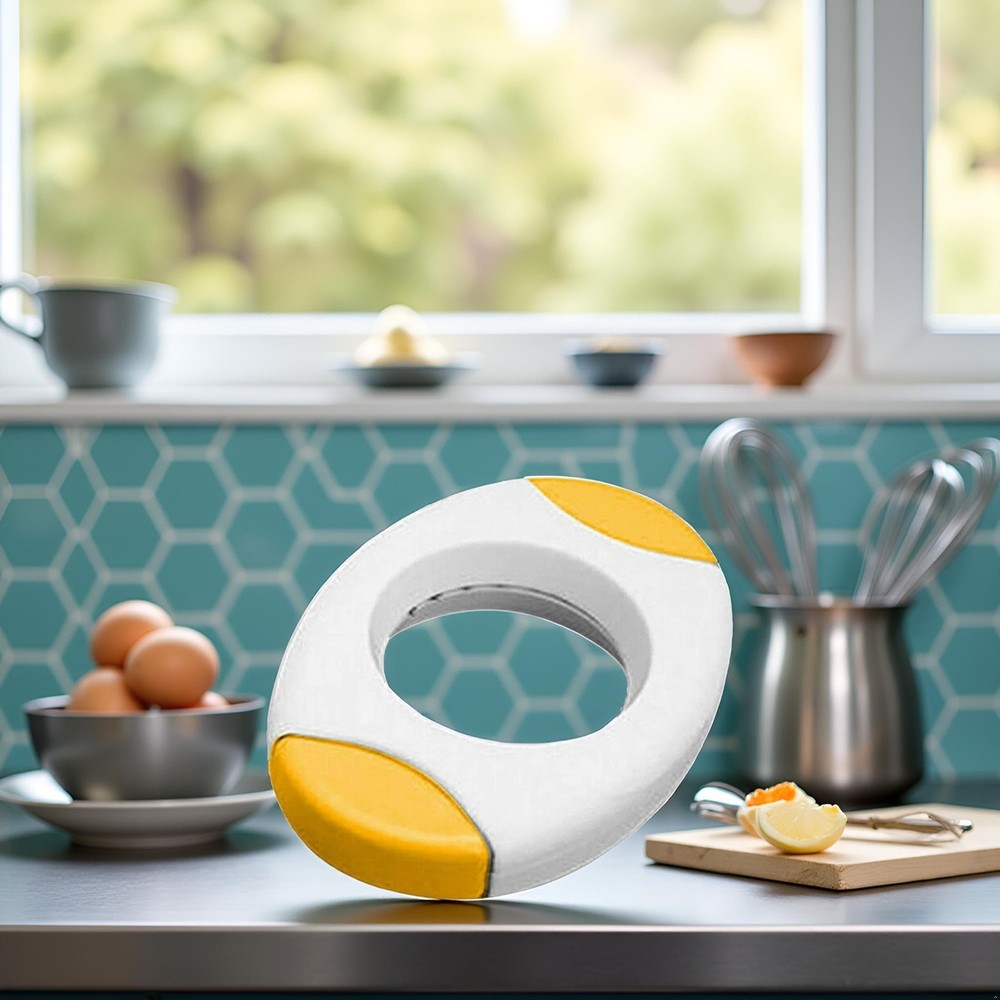 Yellow Egg Shell Opener Topper Cutter Cracker Separator for 1,