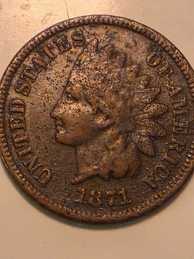 1871 Indian Head Penny