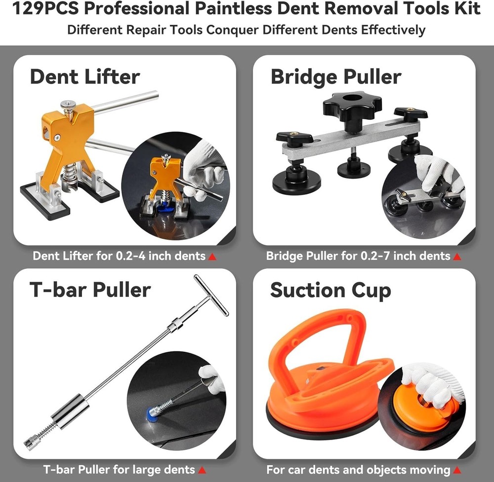 Professional Dent Removal Kit - Paint-Safe & Effective
