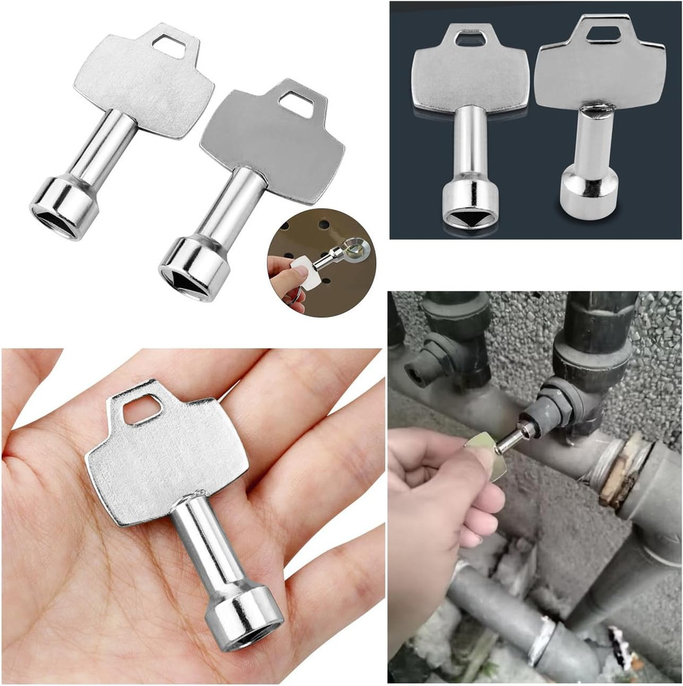 5 Pack Trash Can Key Utility Keys Triangular Socket Key Cabinet Key Triangle Sp