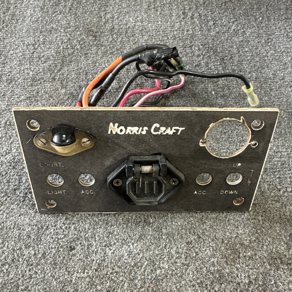Norris Craft Bass Boat Front Bow Trolling Motor Switch Panel