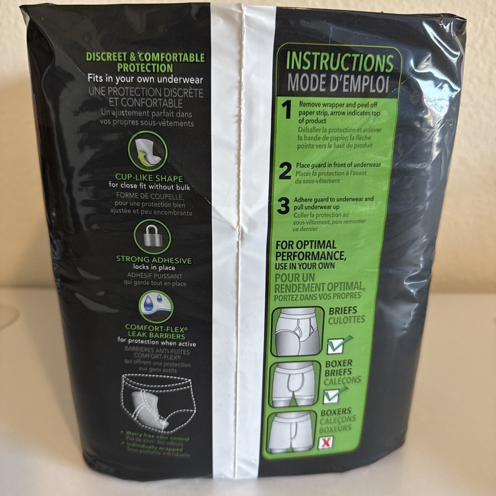 Depend Incontinence Guards for Men - 52 Pack Maximum Protection