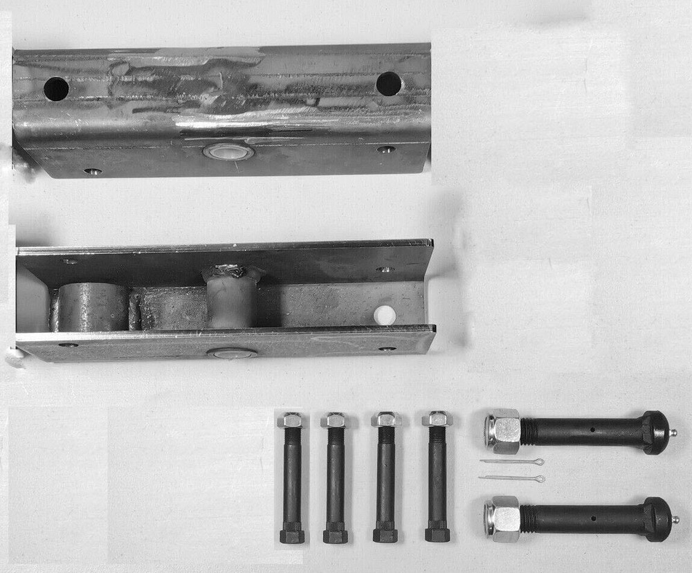 2) Trailer Suspension Rebuilt Kit for 2" wide Slipper Spring 12" Equalizer Bolts