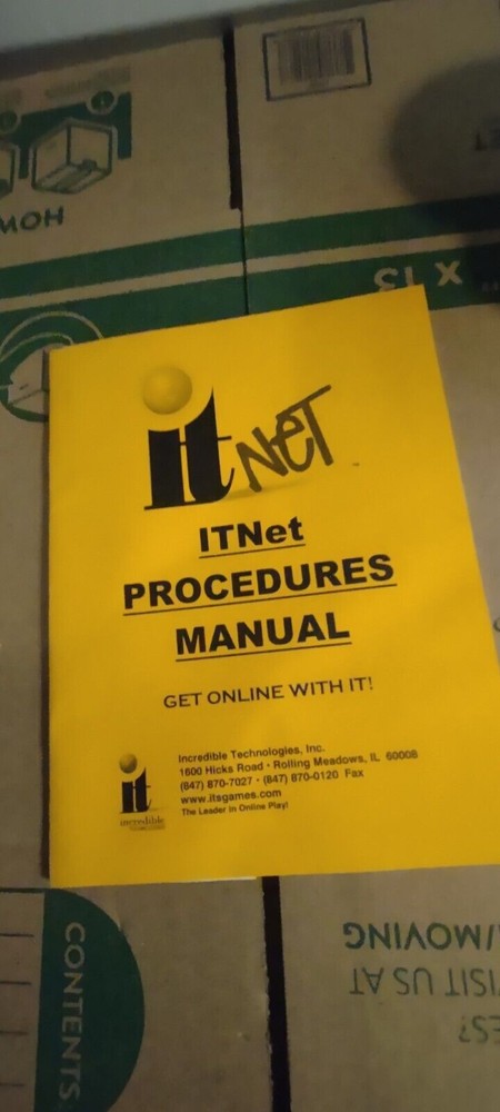it net procedures arcade manual #1032