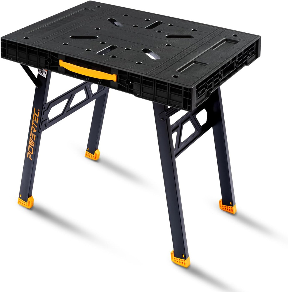 Portable Folding Worktable – Heavy-Duty Workbench with 33.5" X 24" Surface, 1650