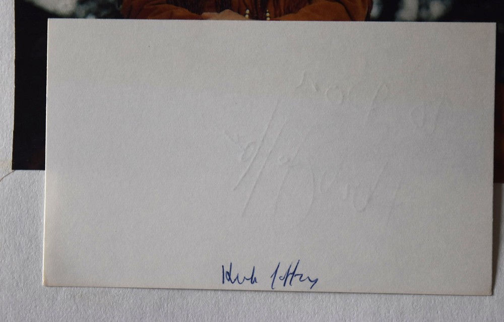 Herb Jeffries Hand Signed Card