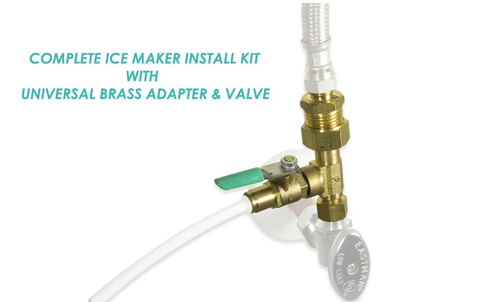 Ice Maker Fridge Installation Install Kit - 1/4" Valve & Supply Line