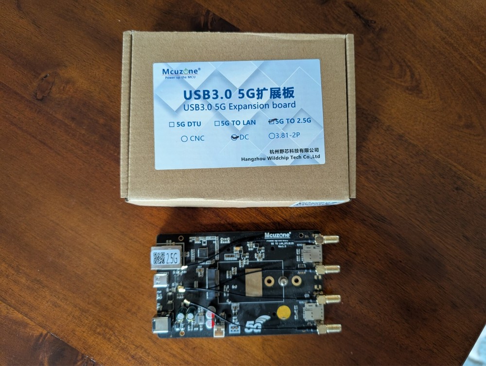 MCUZONE M.2 to Ethernet 2.5Gbps Board