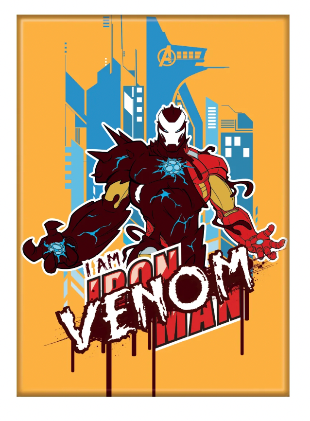 Marvel Marvel Mx Venom Iron Man Ata-Boy Magnet 2.5" X 3.5"