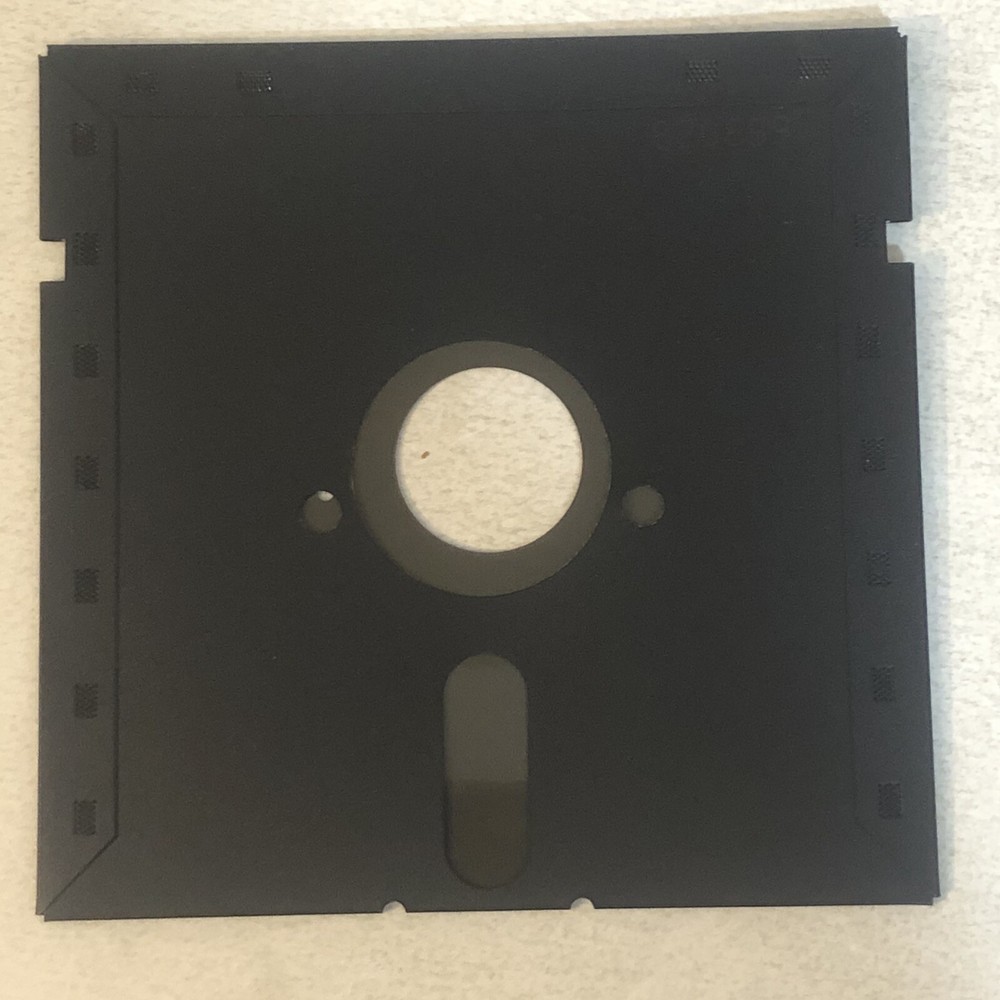 Vintage BASF 2S/2D Reversible Black Floppy Disk