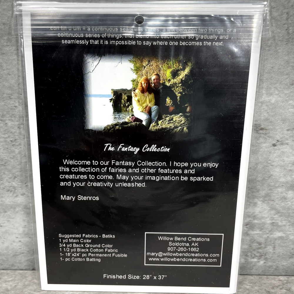 Fairies " Austen " Quilt Pattern Plus Bonus Pattern by Willow Bend Creations New