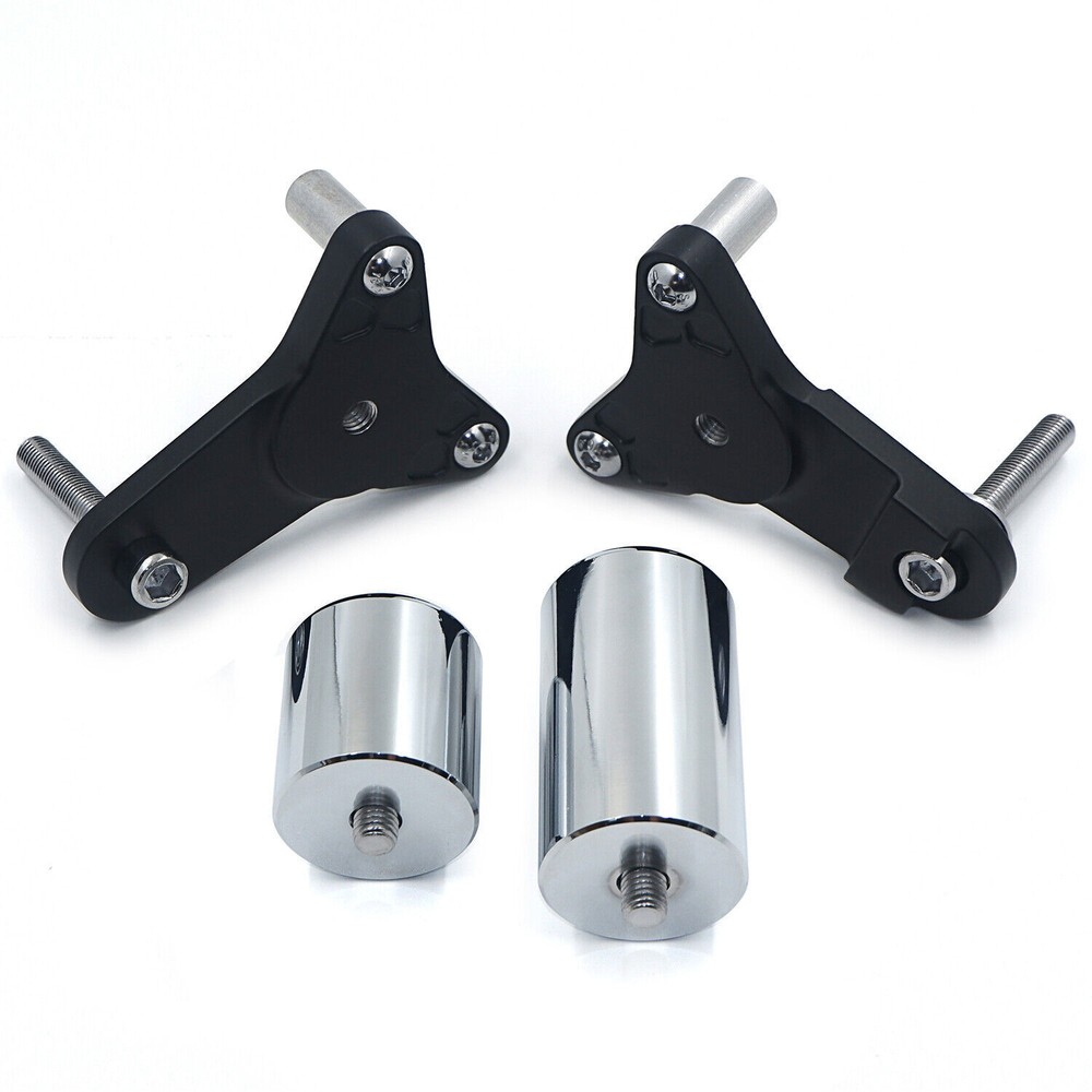 HTT Aluminum Chromed No Cut Frame Slider Crash Protector For 11-20 Suzuki