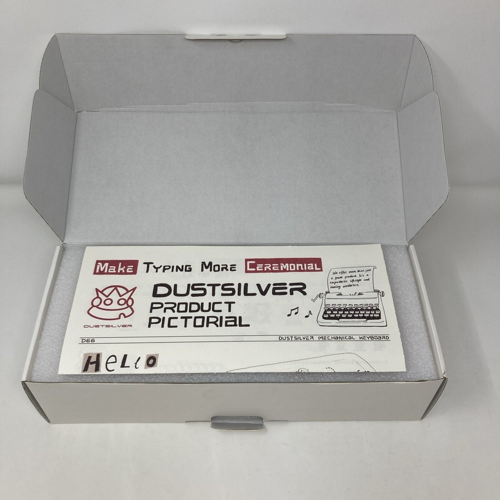 Dustsilver D66 Wireless Mechanical Keyboard Peach