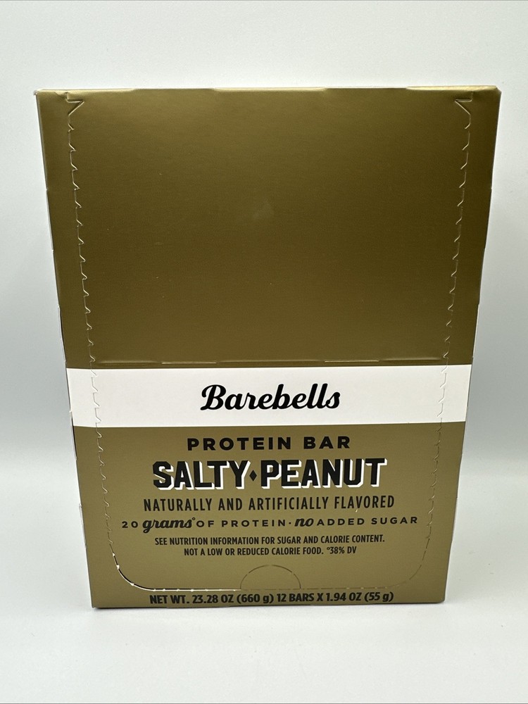 Barebells Protein Bar Salty Peanut 12 Bars 55g Exp 12/10/2026