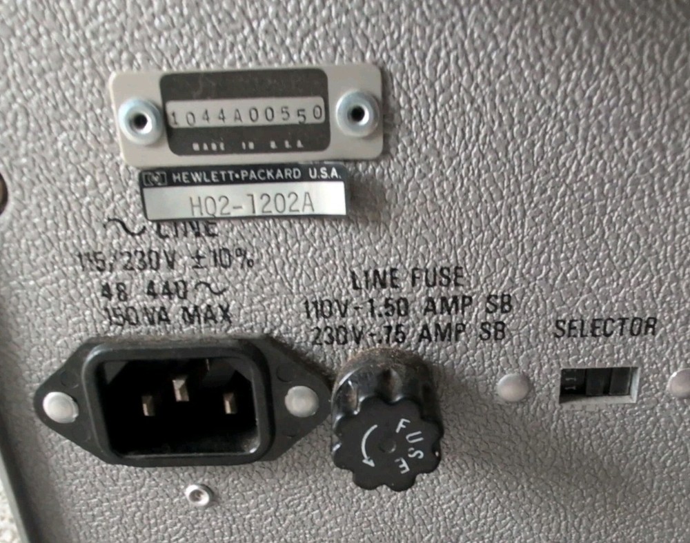 HP Hewlett Packard 1202A OSCILLOSCOPE (powers on *BUT READ DESCRIPTION*) #ENGR