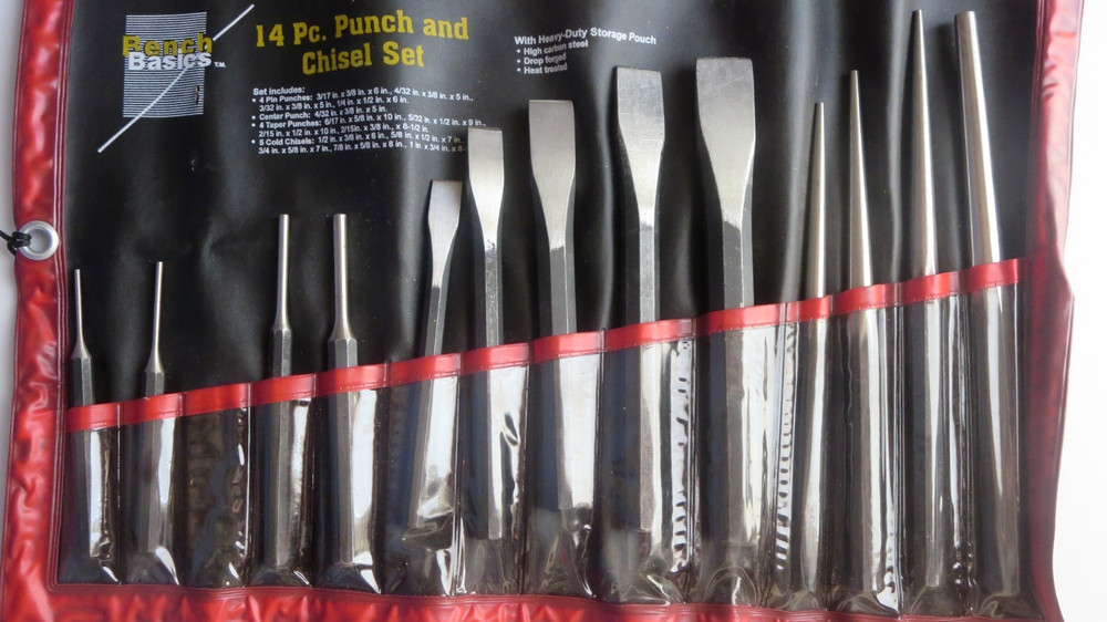 PUNCH & CHISEL SE 13 pieces [ 1 missing from set. ]  All useful sizes.
