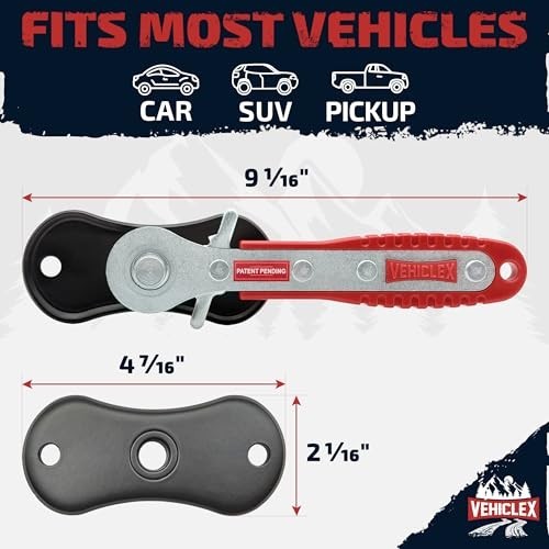 Heavy Duty Brake Caliper Compression Tool - Ratcheting Handle, Pad Spreader for